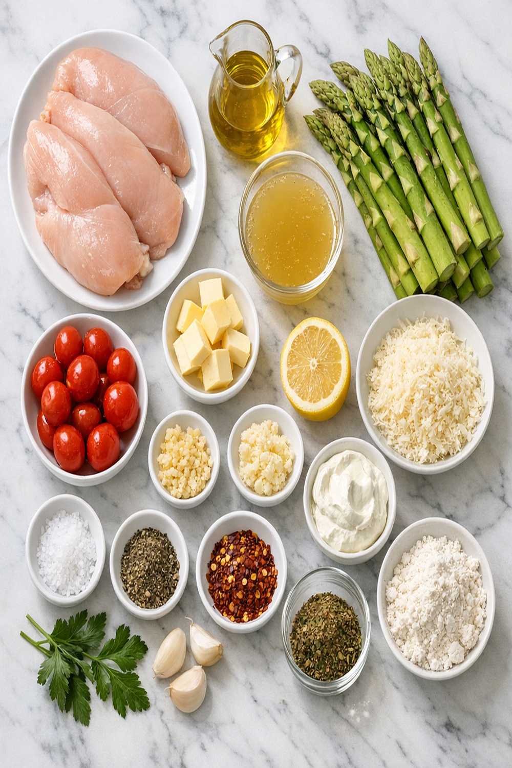 Chicken Asparagus Recipe ingredients