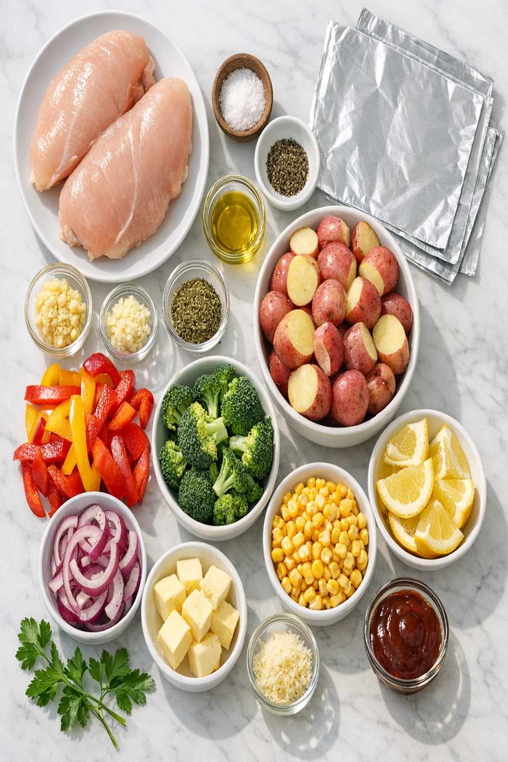 Chicken Foil Packet Recipe ingredients