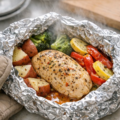 Step 7: Bake Until Vegetables Are Tender and Chicken Is Cooked Through