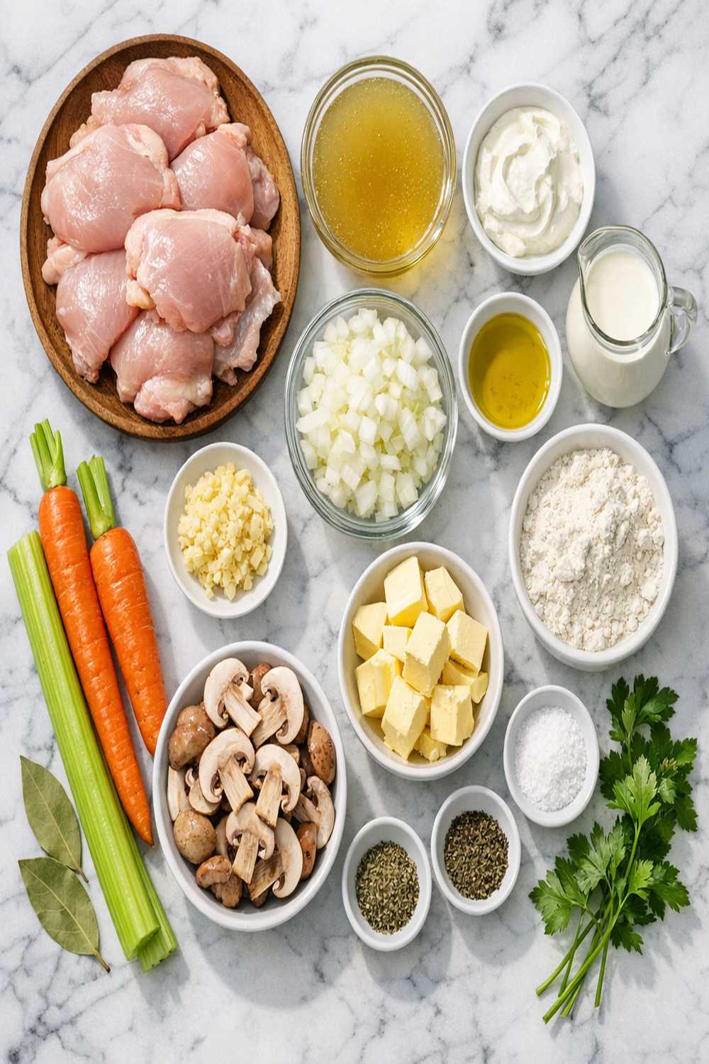Cream Of Chicken Thigh Recipe ingredients