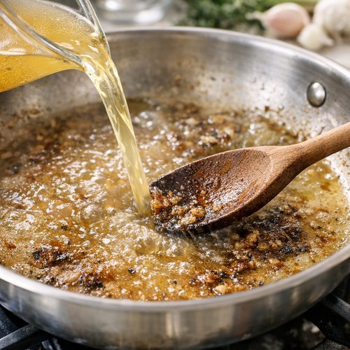 Step 5: Deglaze and Build Your Sauce Structure