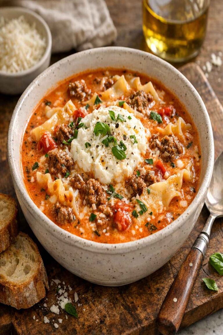 Creamy Lasagna Soup Recipe