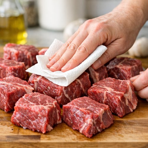 Step 1: Pat Your Beef Completely Dry
