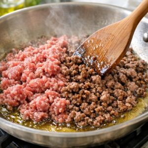 Ground Beef Stuffed Zucchini Boats Recipe step 2