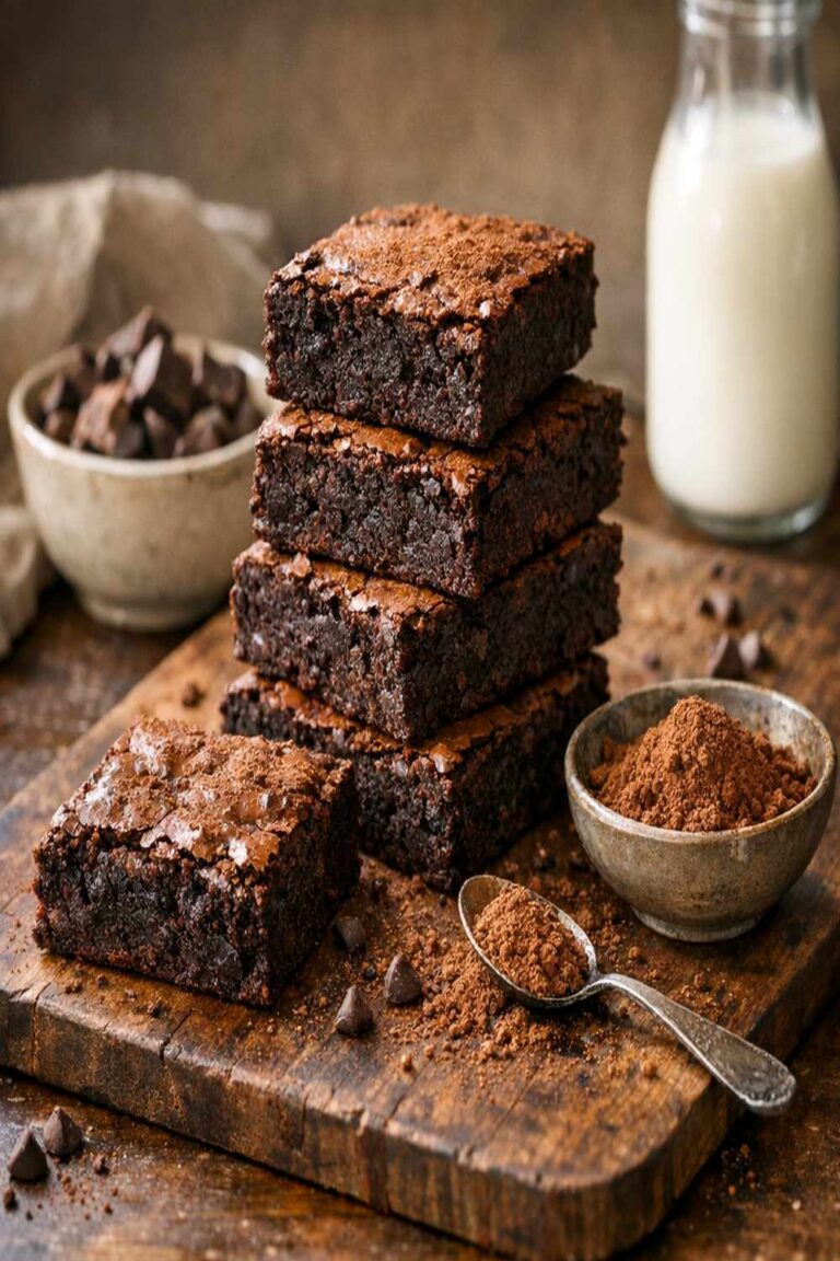 Homemade Cocoa Brownie Recipe