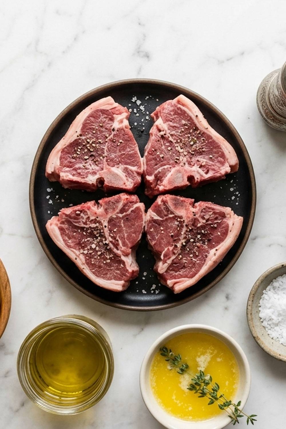 Pan Seared Lamb Chop Recipe ingredients
