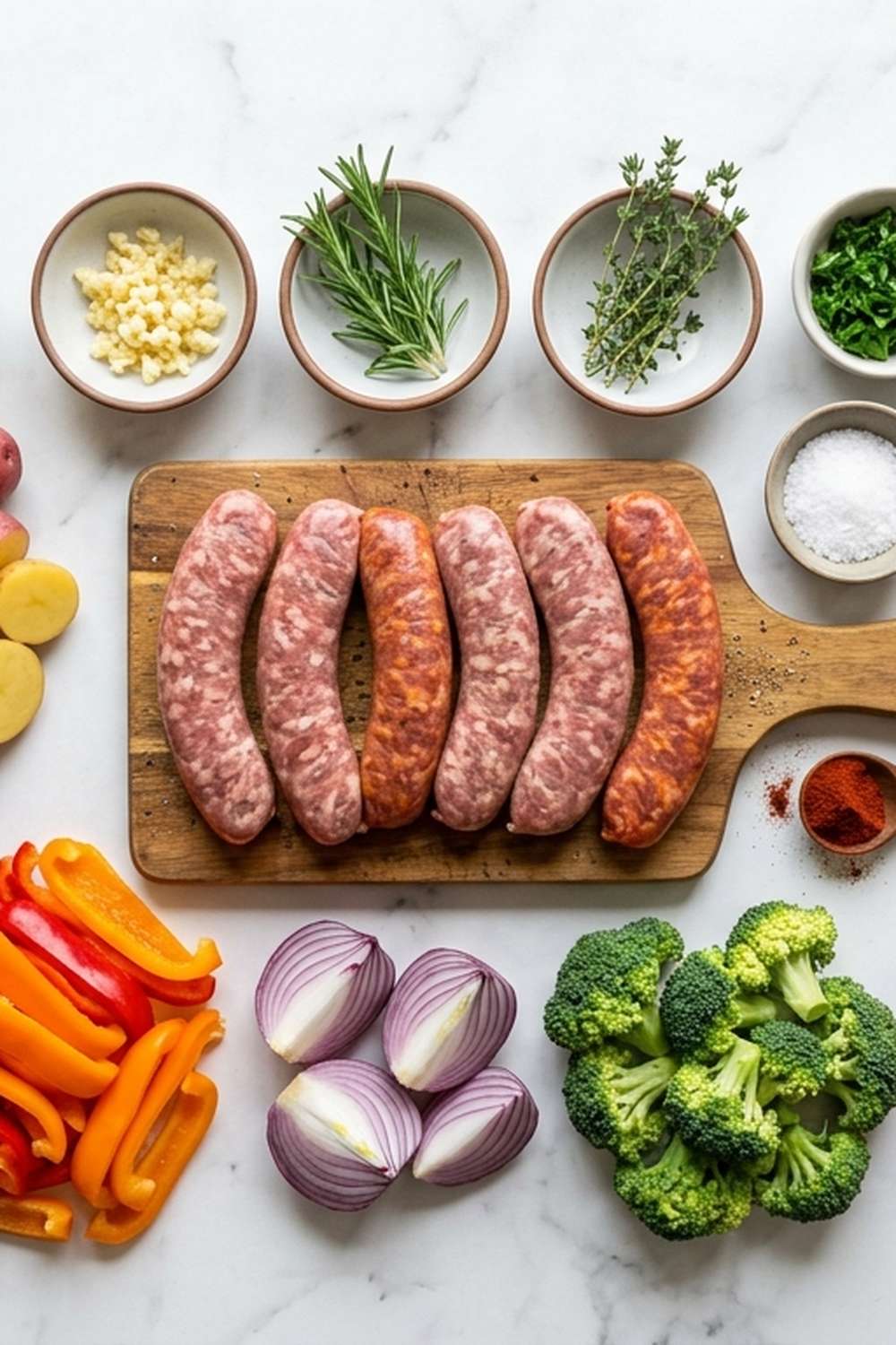 Sausage Sheet Pan Recipe ingredients