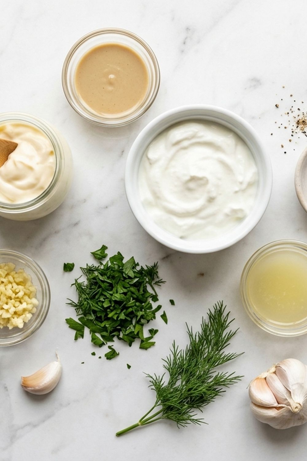 Shawarma White Sauce Recipe ingredients